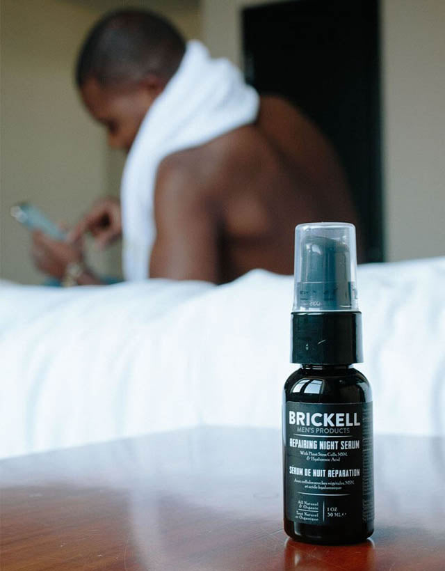 Brickell Men's Products - Repairing Night Serum, 30ml - The Panic Room