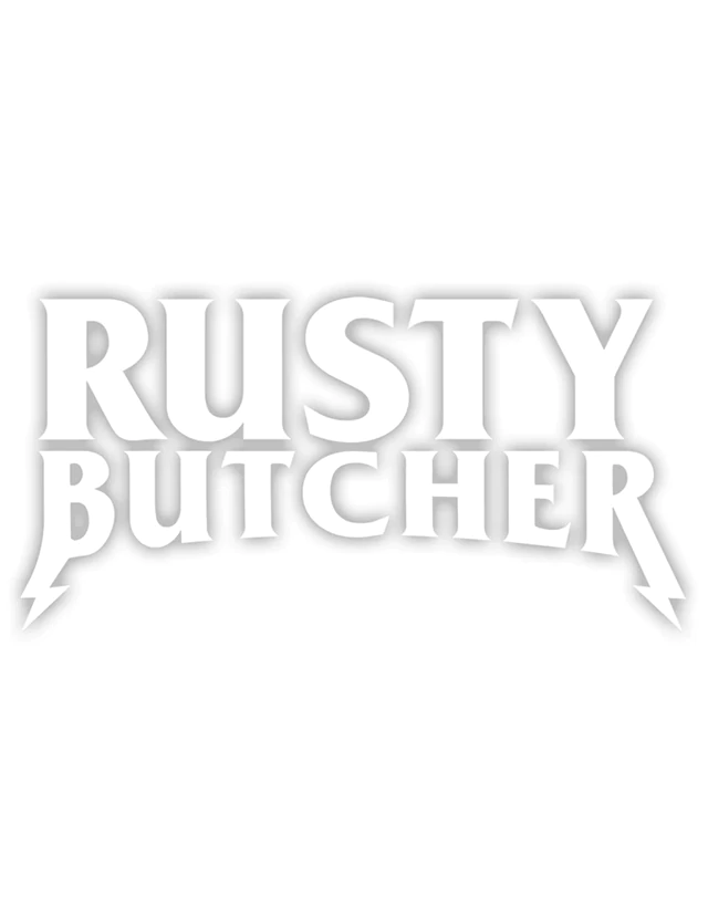Rusty Butcher - Stacked Die Cut Sticker - The Panic Room