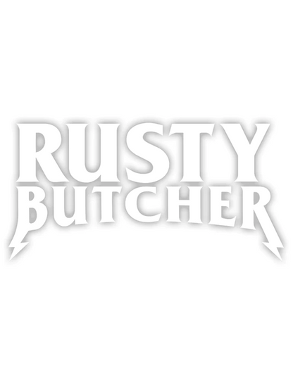 Rusty Butcher - Stacked Die Cut Sticker - The Panic Room