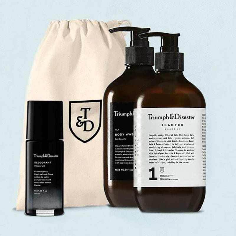 Triumph & Disaster - Shampoo, Body Wash & Deodorant Set - The Panic Room