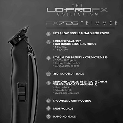 BaByliss PRO - Lo-PROFX Trimmer - The Panic Room