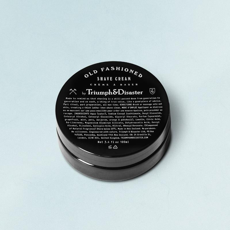 Triumph & Disaster - Old Fashioned Shave Cream Jar, 100ml - The Panic Room